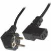 OEM Supply Cable Schuko male to IECC13 female with Edge 2m Black